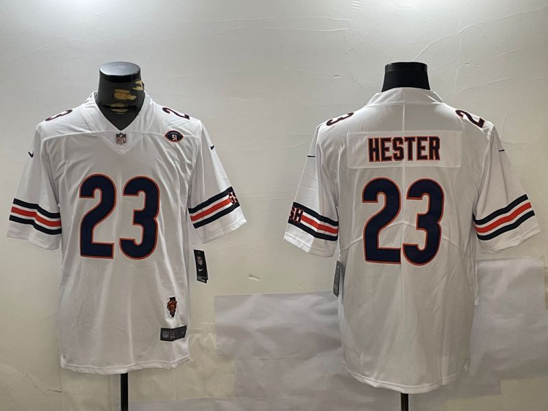 Men Chicago Bears #23 Hester White 2024 Nike Limited NFL Jersey style 1->chicago bears->NFL Jersey